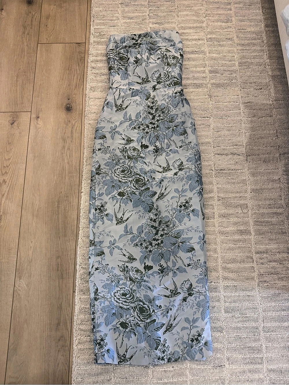 LULA KATE Floral Maxi Dress in Blue & Green Size 4